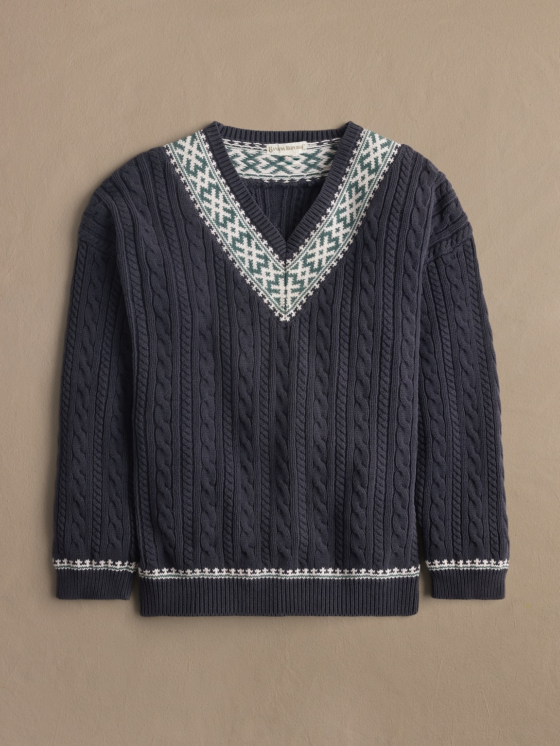 Archive Navy V-Neck Sweater Men's Size L