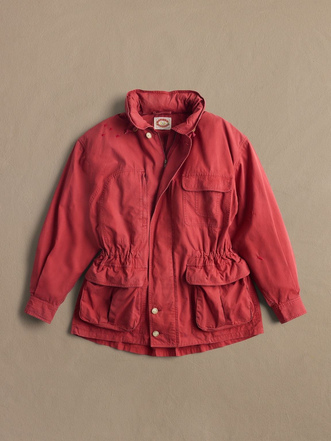 Archive Faded Red Parka Men's Size M