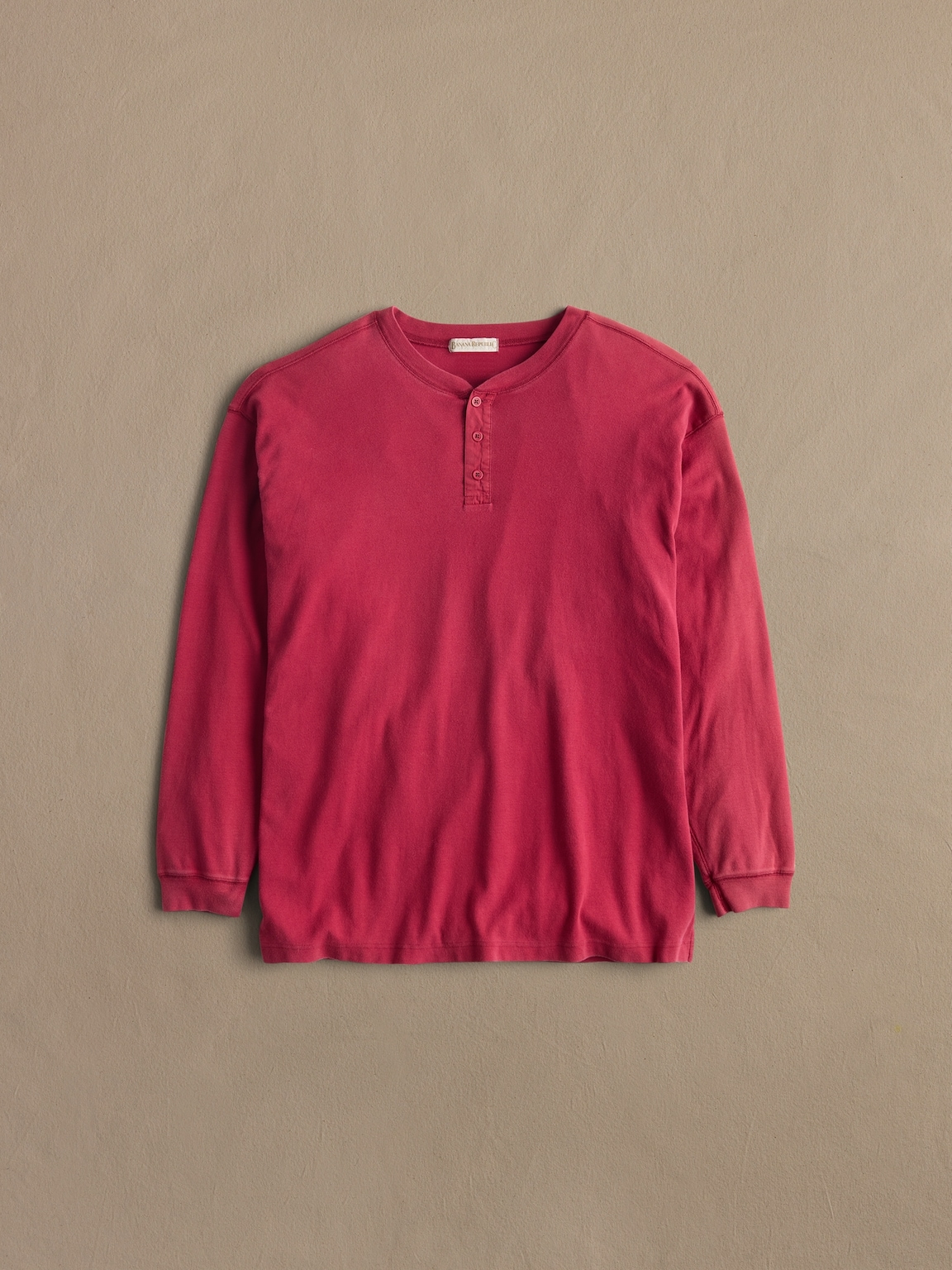Archive Red Henley T-Shirt Men's Size XL
