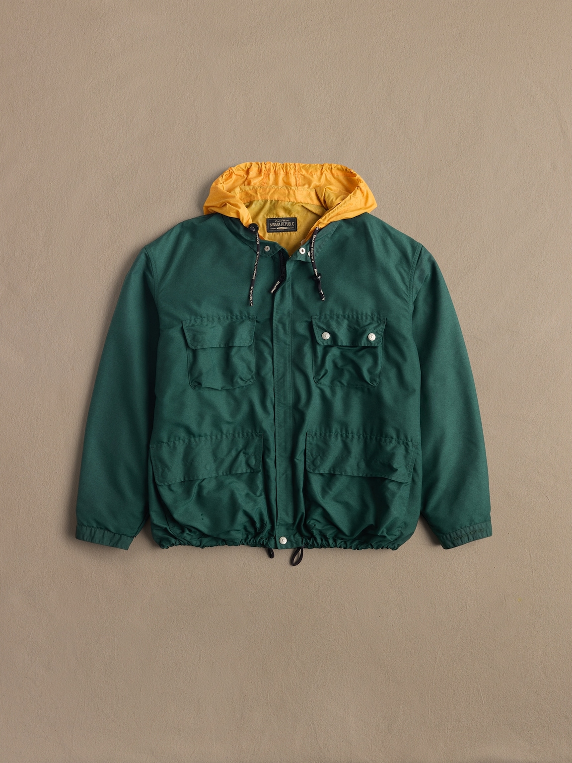 Archive Green & Yellow Windbreaker Men's Size XL