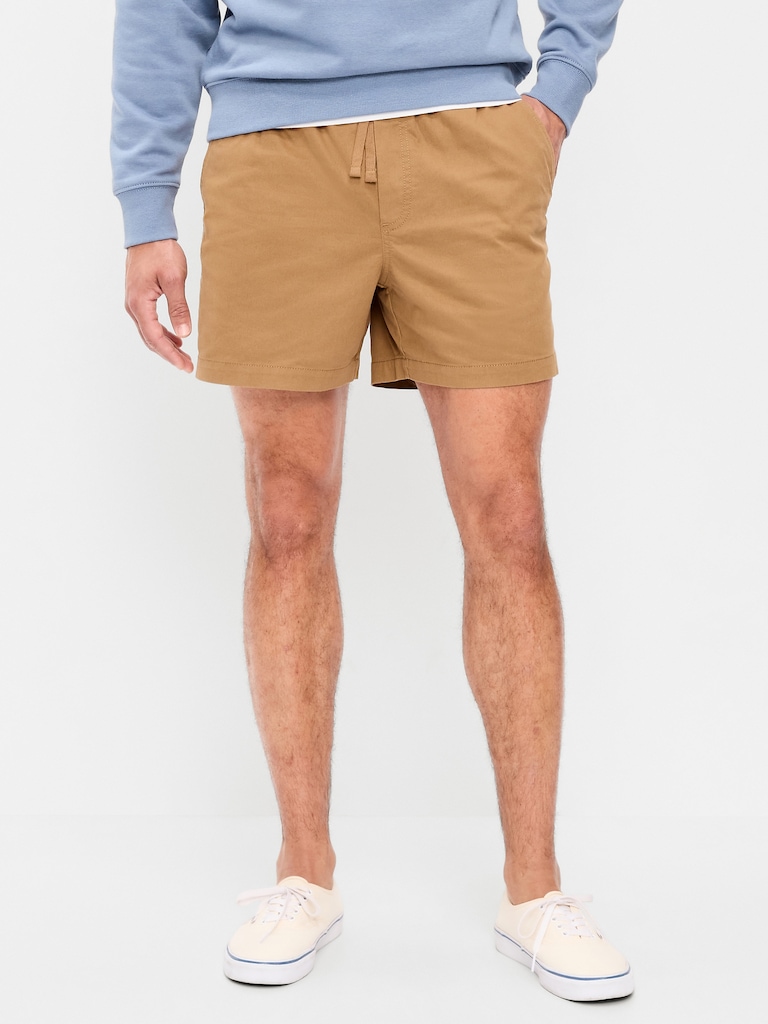 Twill Jogger Shorts -- 5-inch inseam