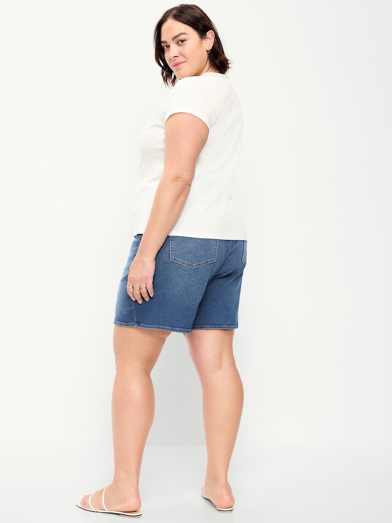 High-Waisted Wow Jean Shorts -- 7-inch inseam