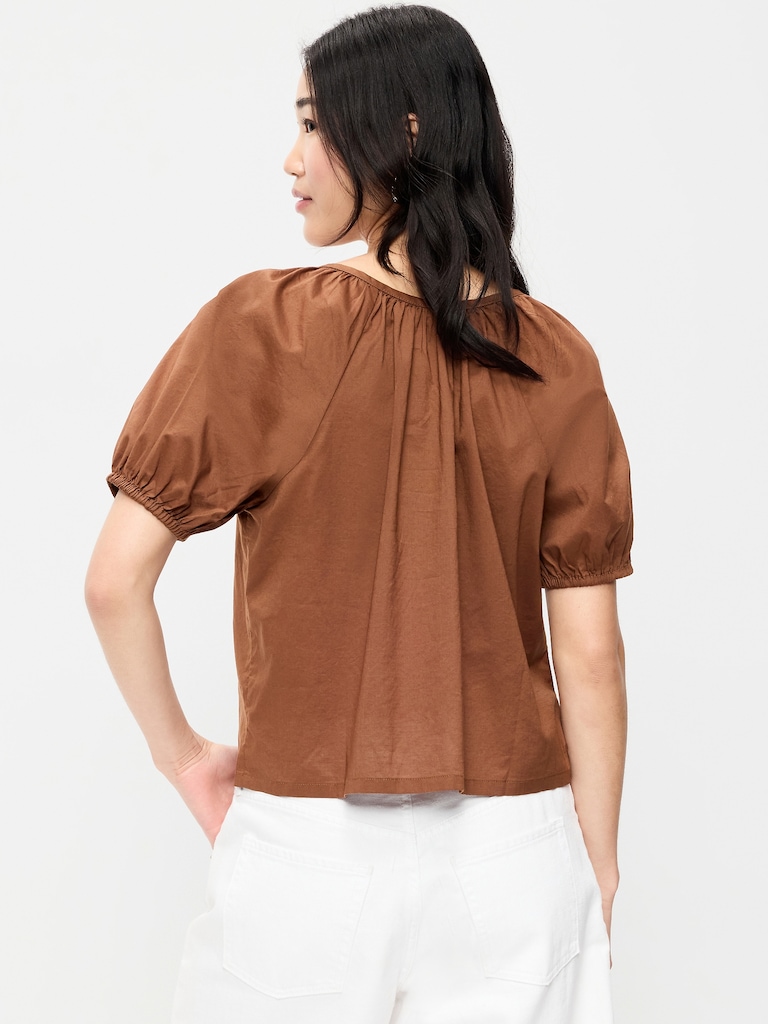 Airy Button-Down Top