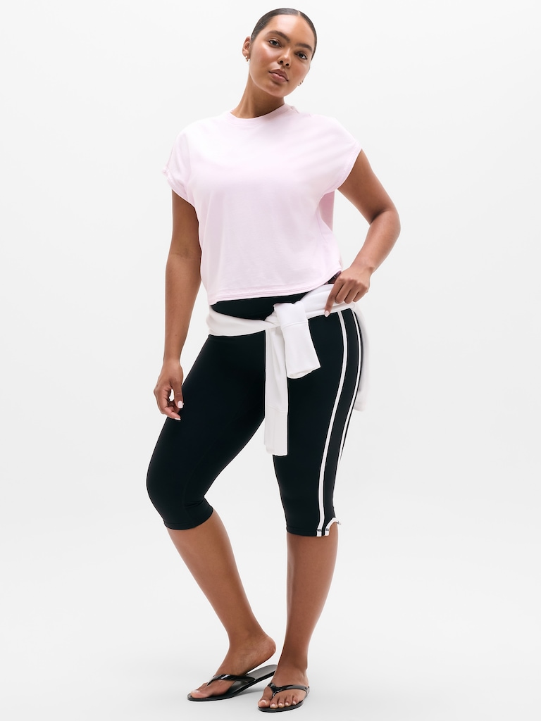 Airy Cotton Terry Sweatshirt Tee