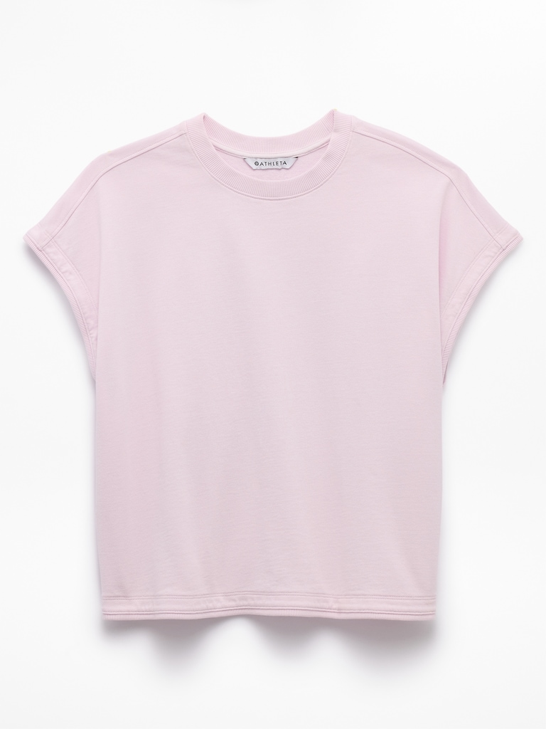 Airy Cotton Terry Sweatshirt Tee