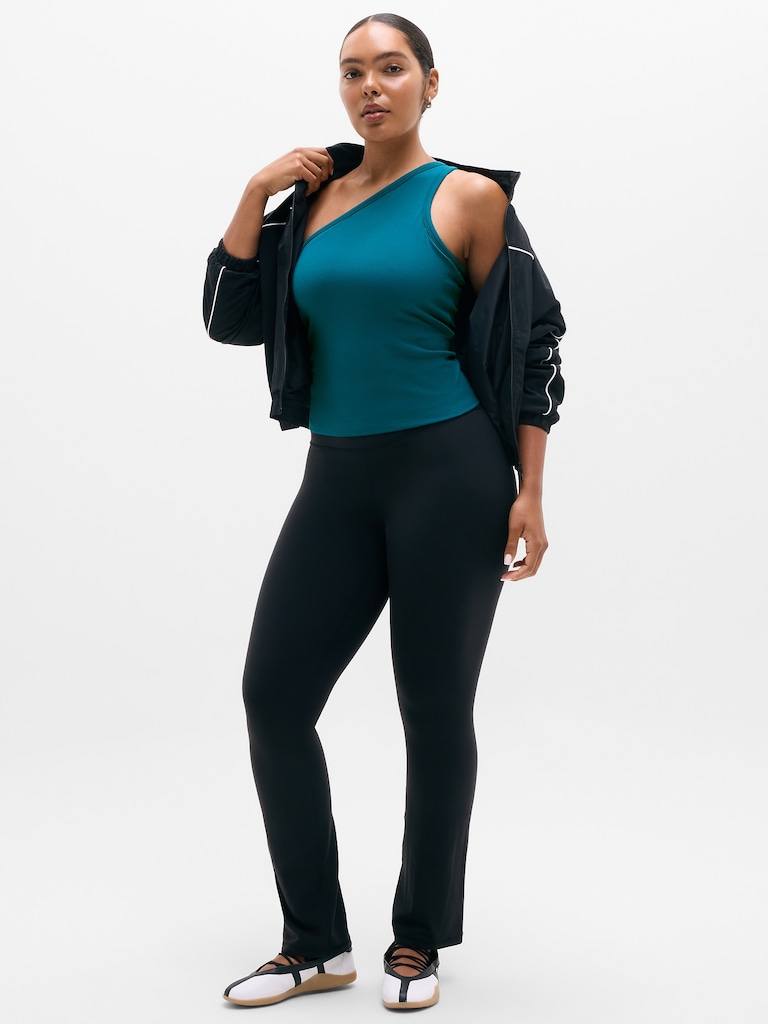 Signature Rib Asym One Shoulder Support Top