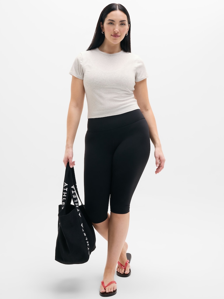 Signature Rib Crop Tee