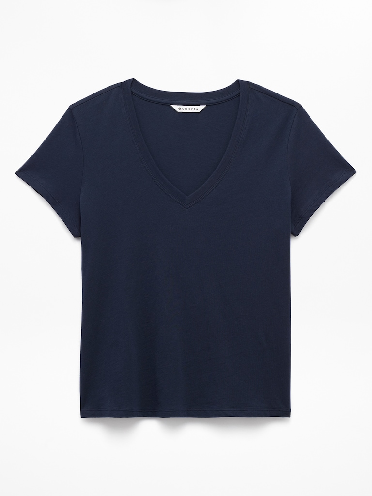 Favorite Cotton V-Neck Tee