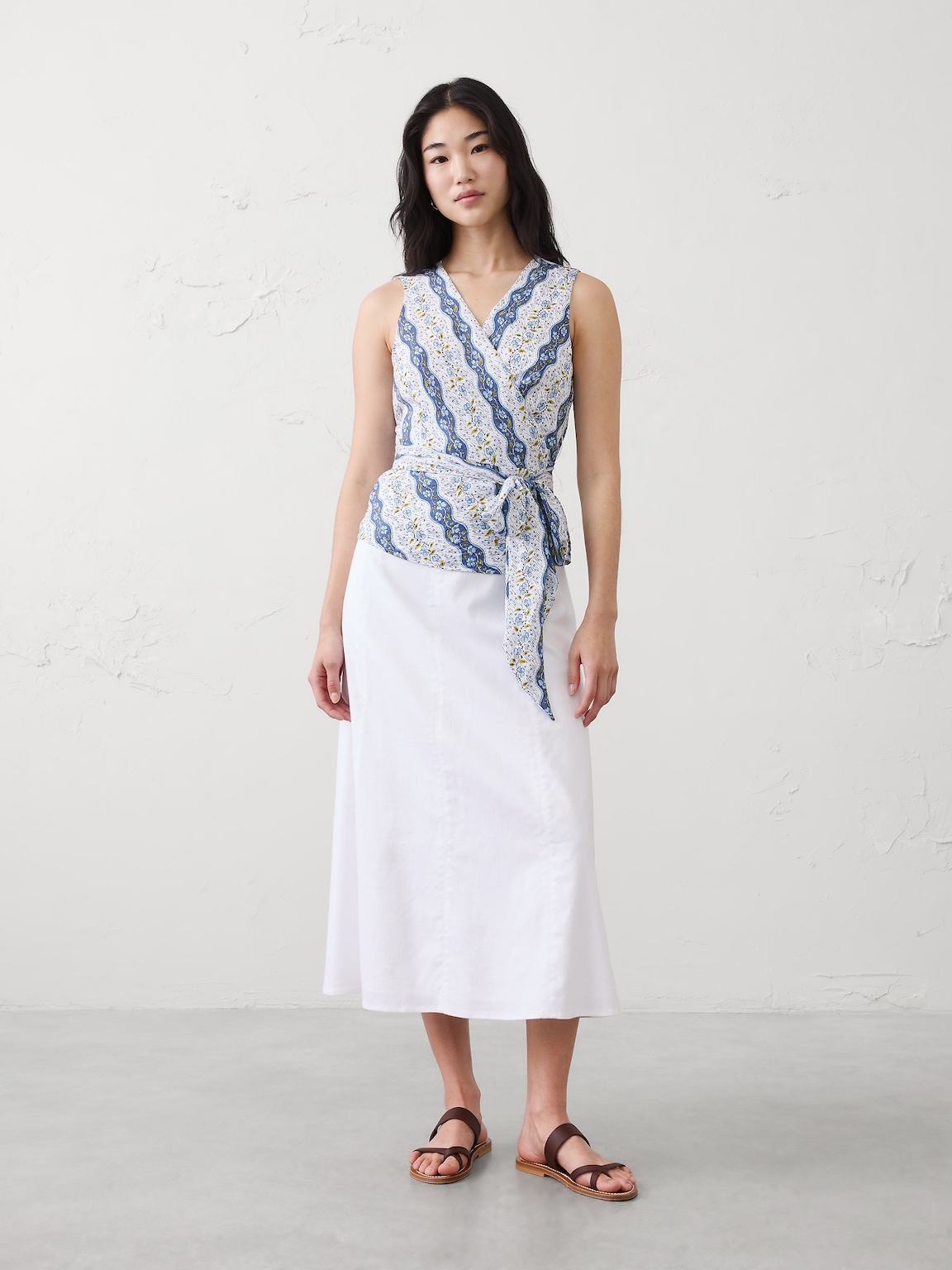 Wrapped V-Neck Top
