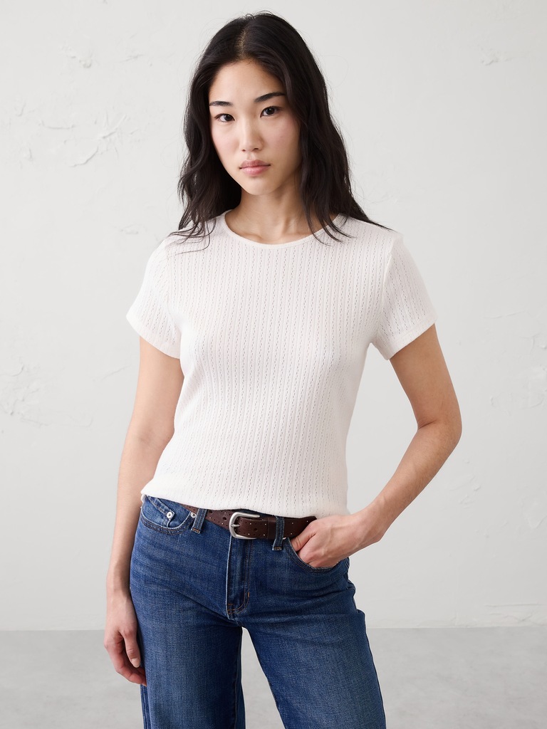 Pointelle Baby T-Shirt