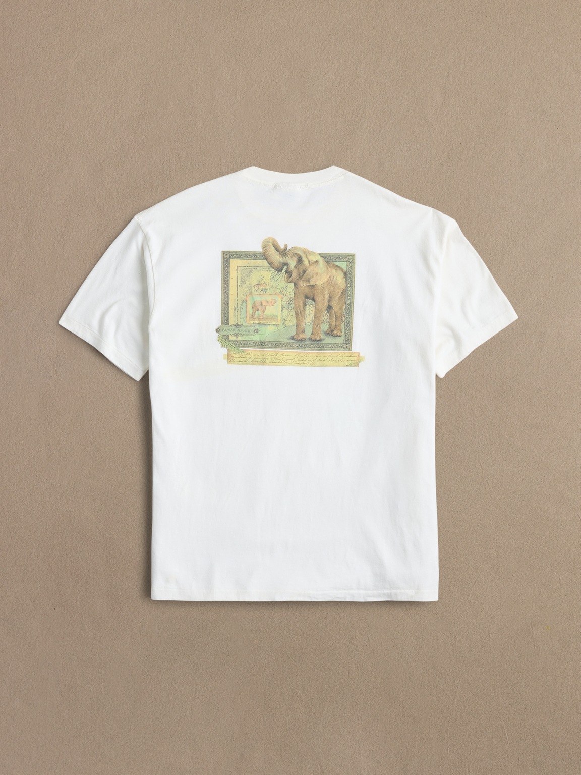 Archive Elephant Graphic T-Shirt Men's Size L