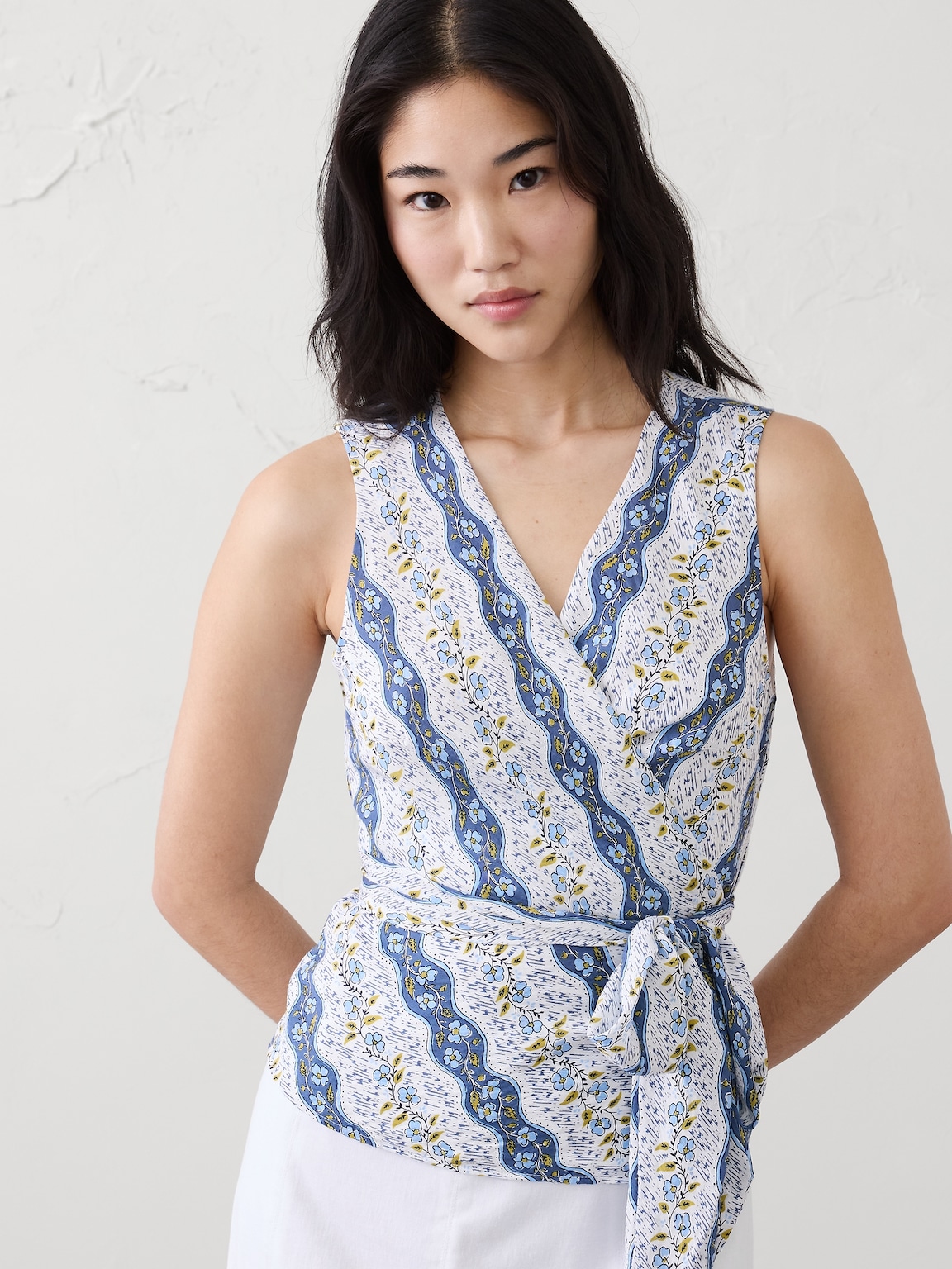 Wrapped V-Neck Top