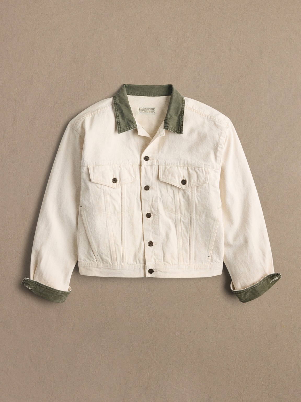 Archive Taupe Denim Trucker Jacket Men's Size S