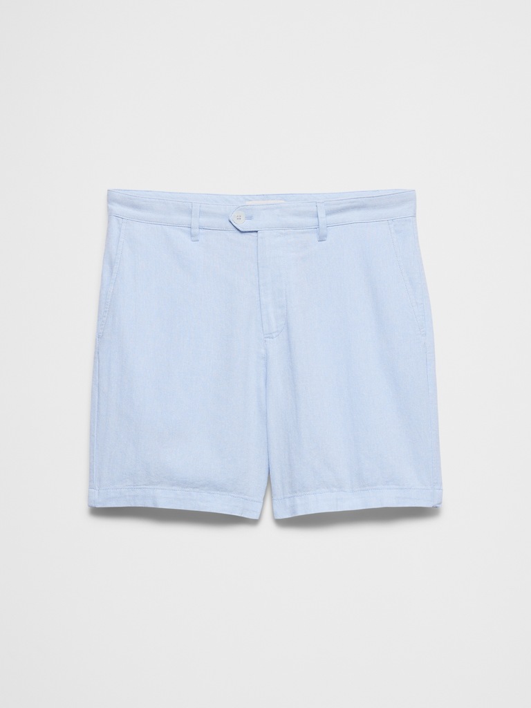 Slim-Fit 7" Linen-Blend Short
