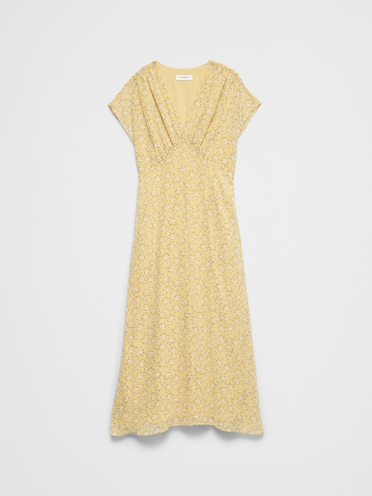 Gathered Empire Midi Dress