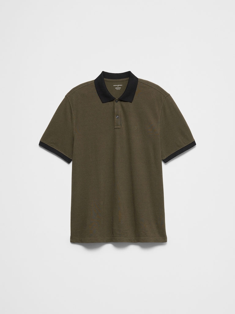 Standard-Fit Monogram Pique Polo