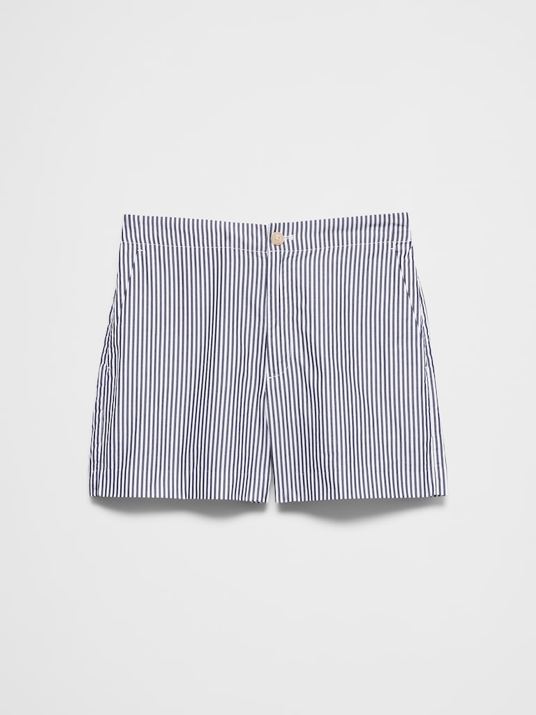 High-Rise Poplin Short