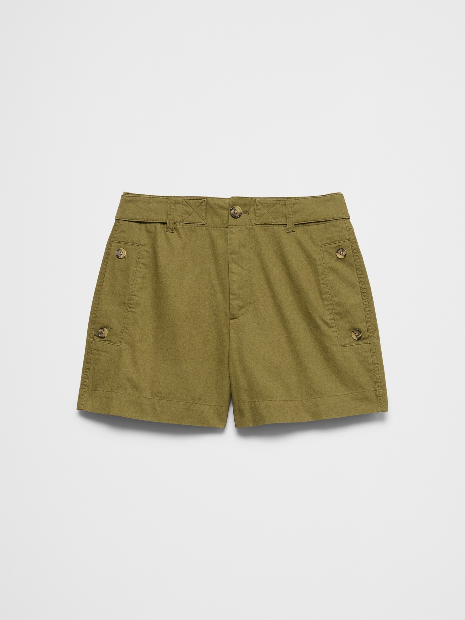 High-Rise Twill Utility Short | Banana Republic Factory