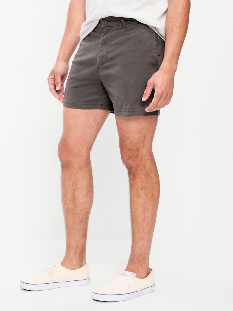 Slim Built-In Flex Rotation Chino Shorts -- 5-inch inseam