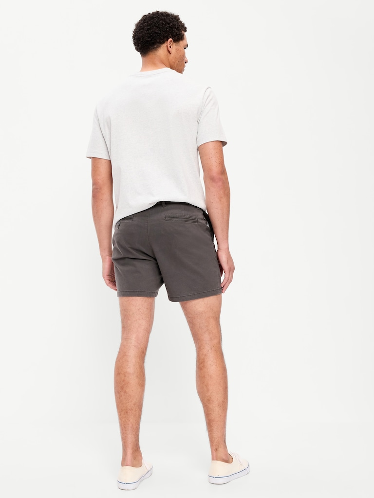 Slim Built-In Flex Rotation Chino Shorts -- 5-inch inseam