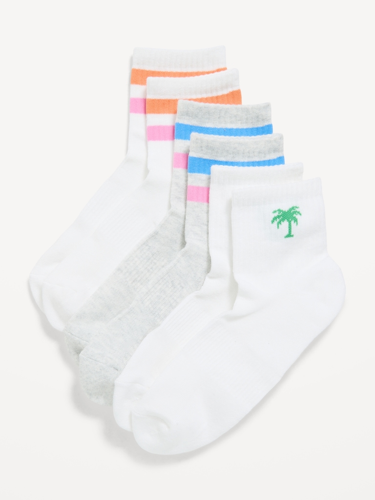 Athletic Quarter Crew Sock 3-Pack for Women