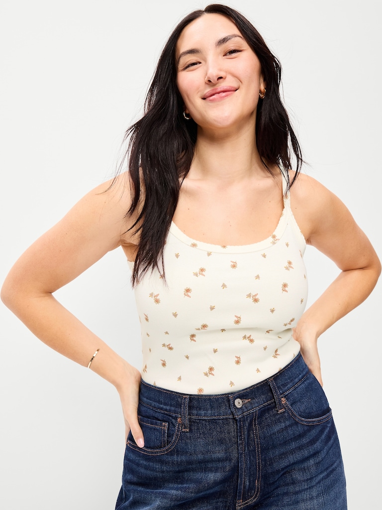 Pointelle Cami Tank Top