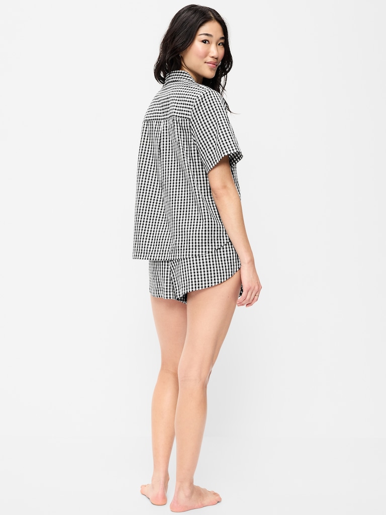 Poplin Pajama Short Set
