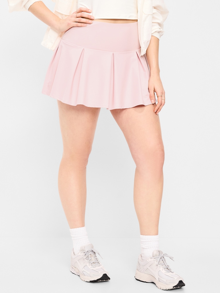 Extra High-Waisted Drop-Waist PowerSoft Skort