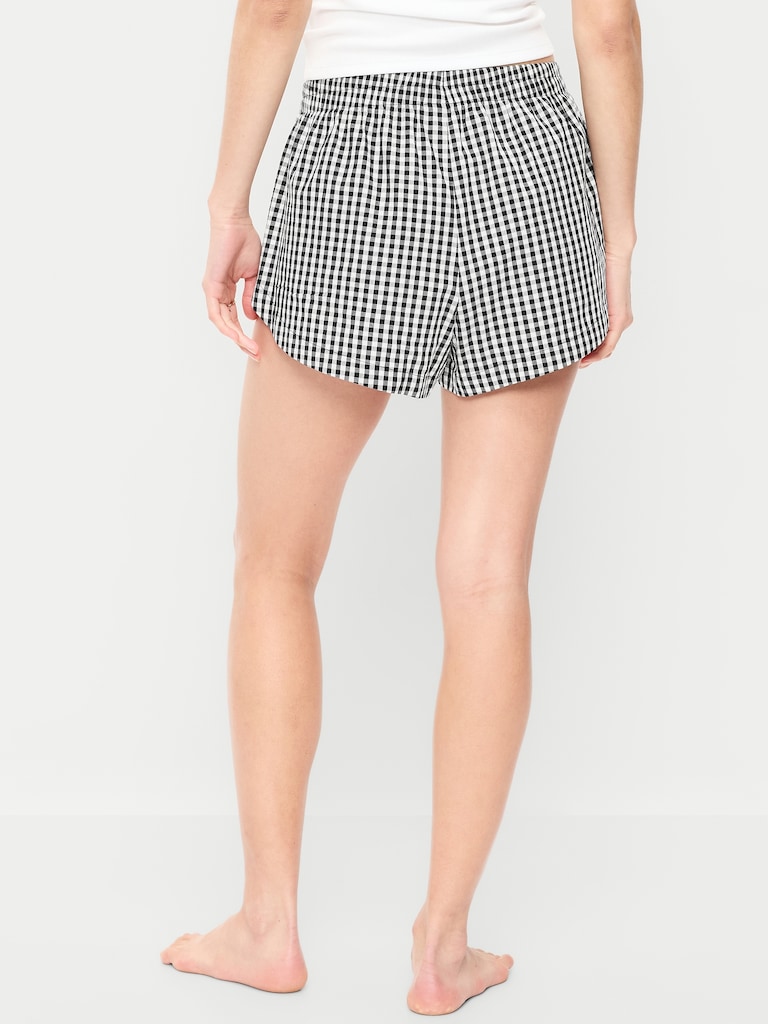 Classic Poplin Boxer Pajama Shorts