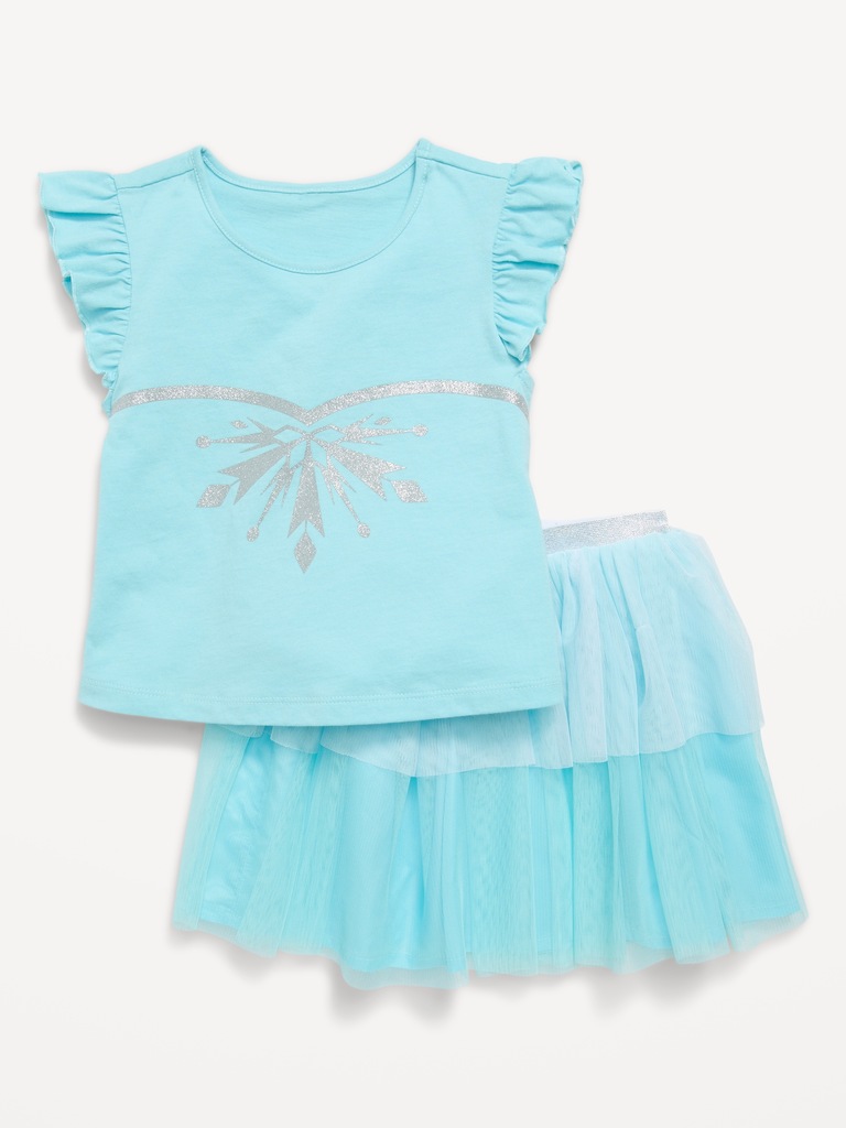 Disney© Princess T-Shirt and Tutu Skirt Set for Toddler Girls