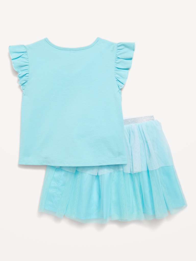 Disney© Princess T-Shirt and Tutu Skirt Set for Toddler Girls