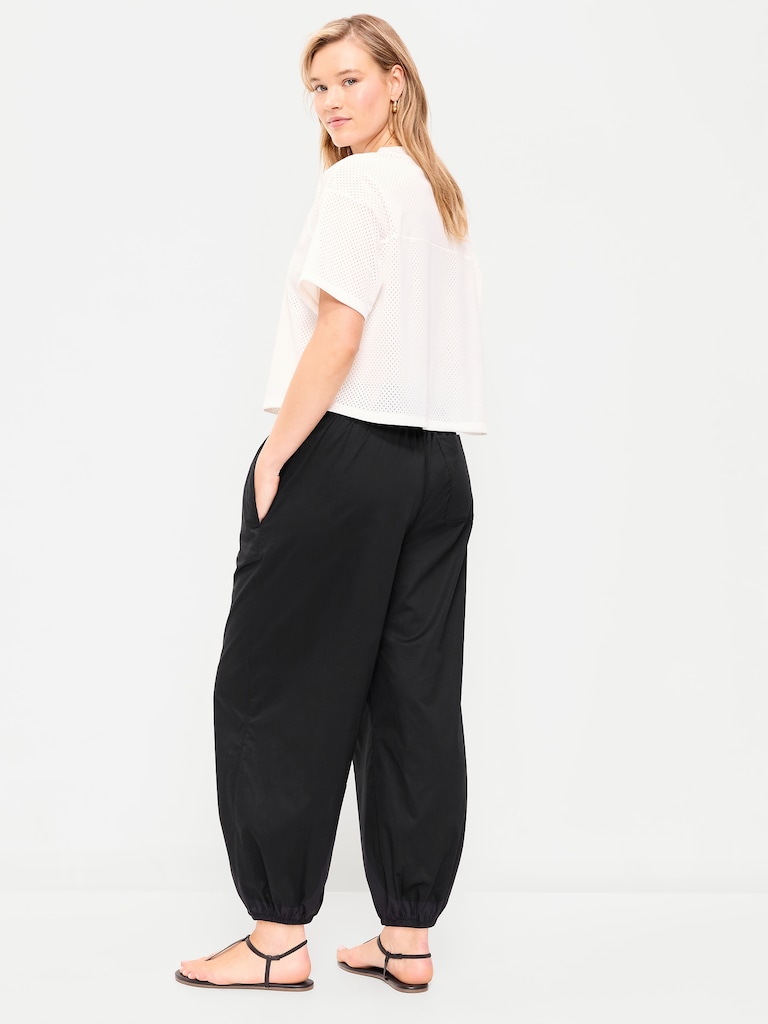 Pantalon parachute léger à taille extensible de pyjama
