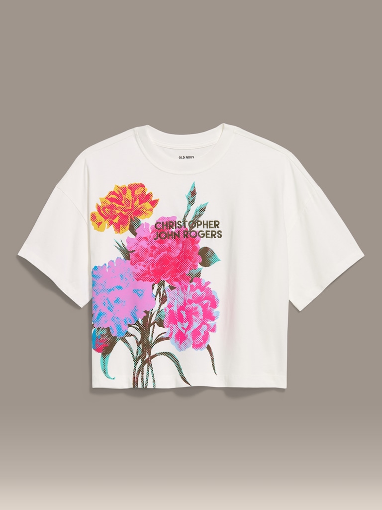 Old Navy x Christopher John Rogers Crop T-Shirt