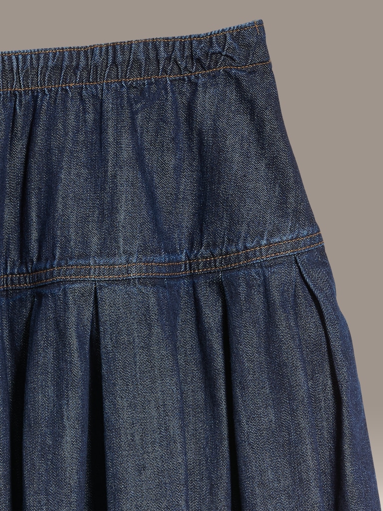Old Navy x Christopher John Rogers Drop-Waist Jean Midi Skirt