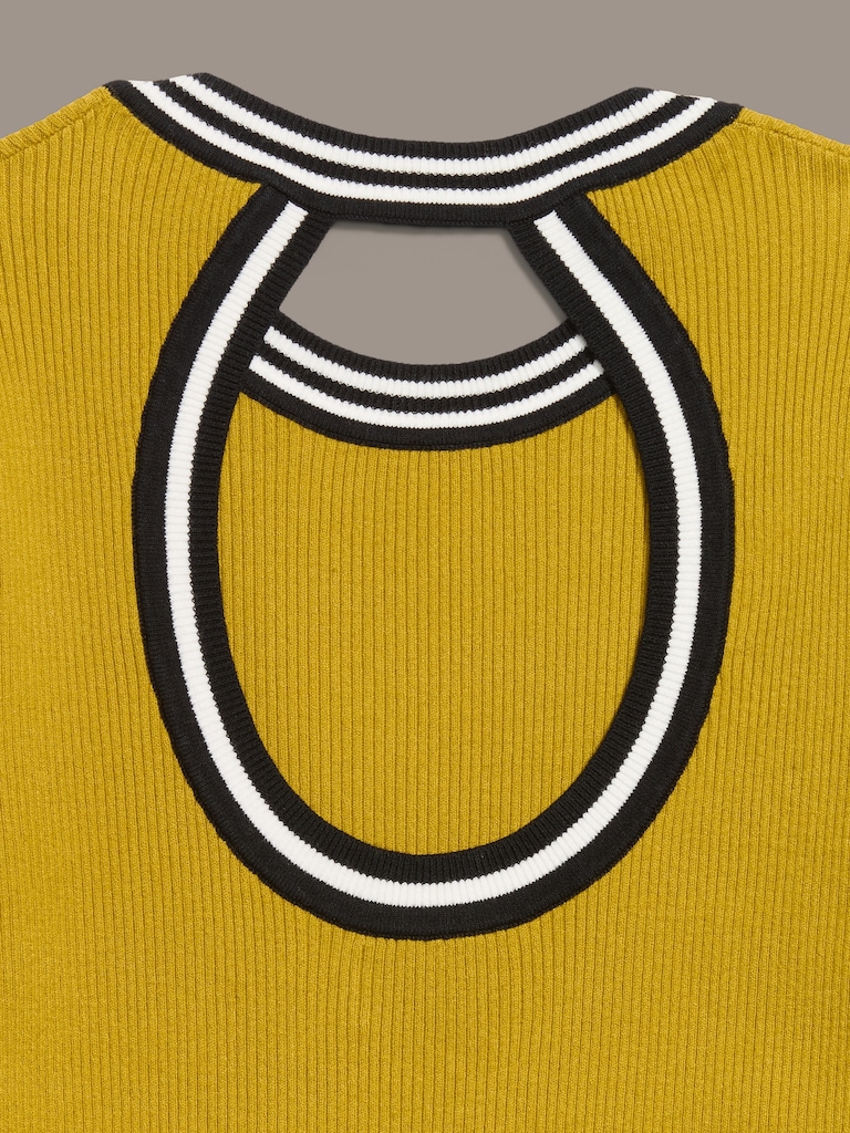 Old Navy x Christopher John Rogers Long-Sleeve Back Keyhole Sweater