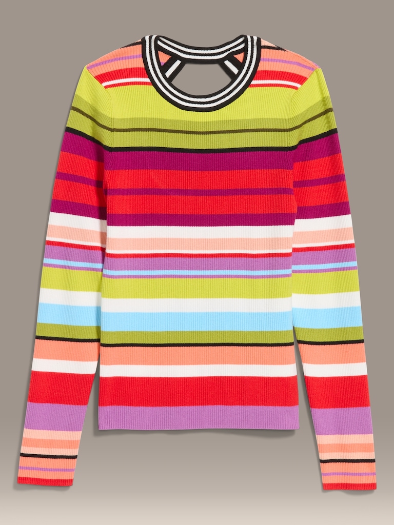 Old Navy x Christopher John Rogers Long-Sleeve Back Keyhole Sweater