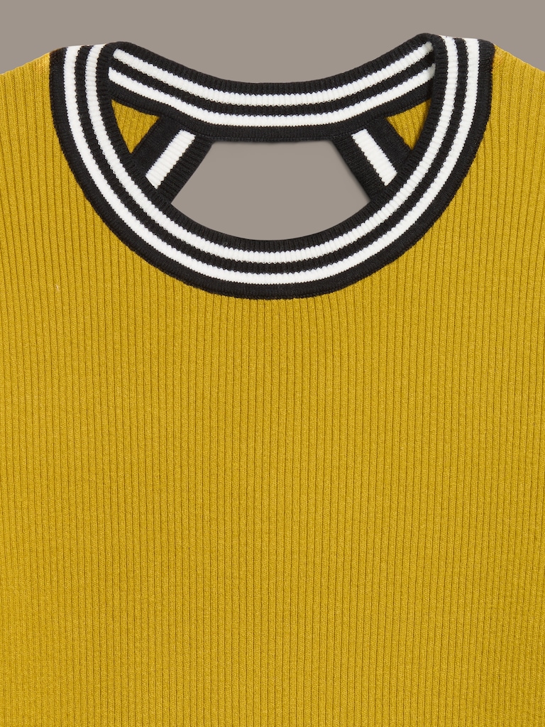 Old Navy x Christopher John Rogers Long-Sleeve Back Keyhole Sweater