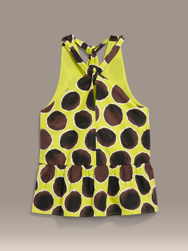 Old Navy x Christopher John Rogers Halter Peplum Top