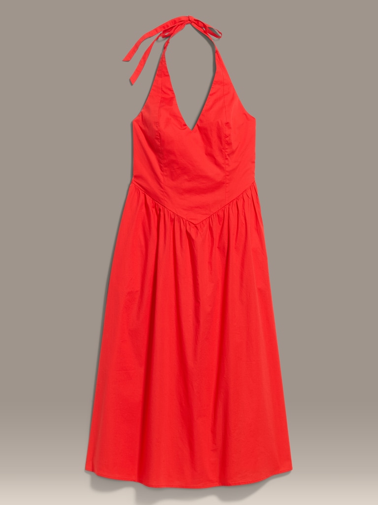 Old Navy x Christopher John Rogers Halter Drop-Waist Dress