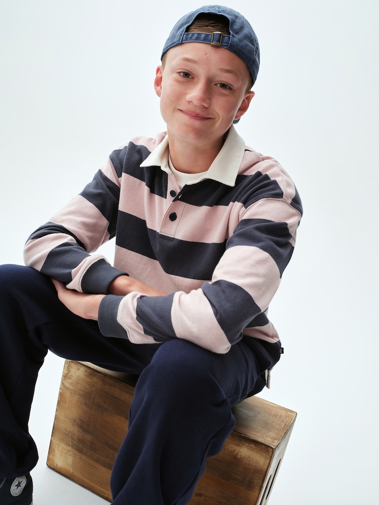 Kids Relaxed Jersey Polo Shirt