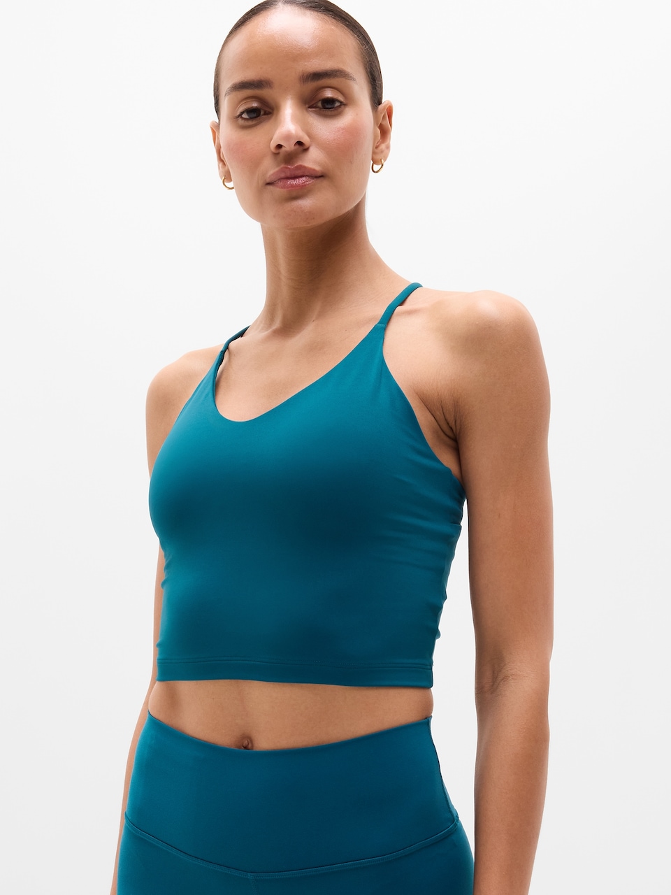 V-Neck Hardware One-Piece Swimsuit