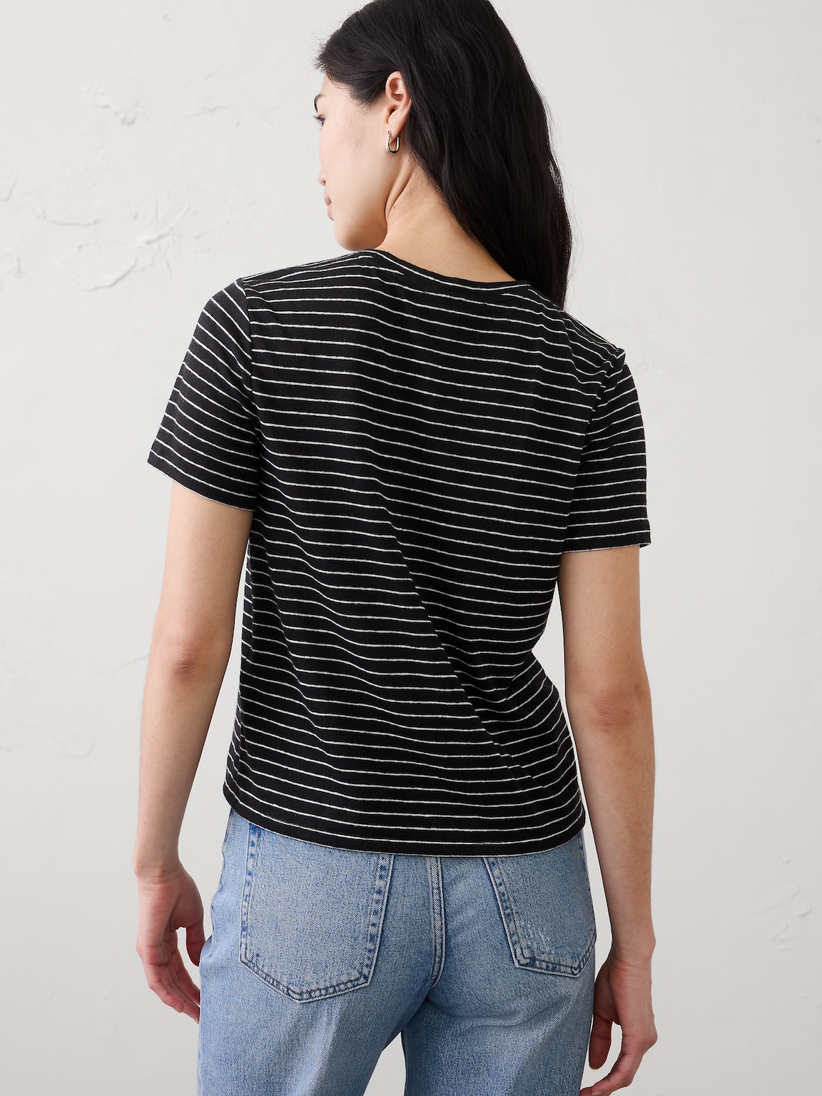 Linen-Blend T-Shirt