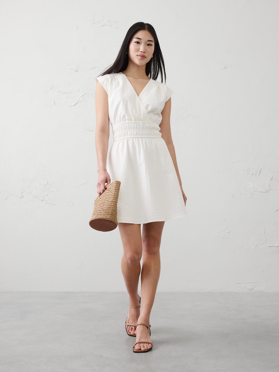 Seersucker Mini Dress
