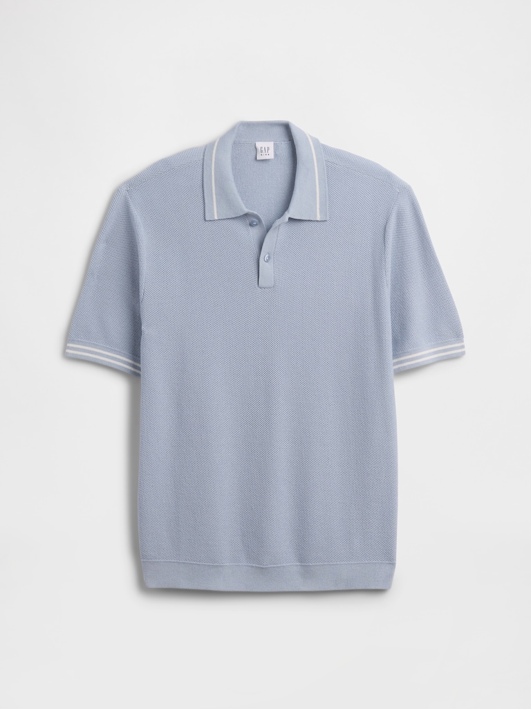 Kids Relaxed Sweater Polo Shirt