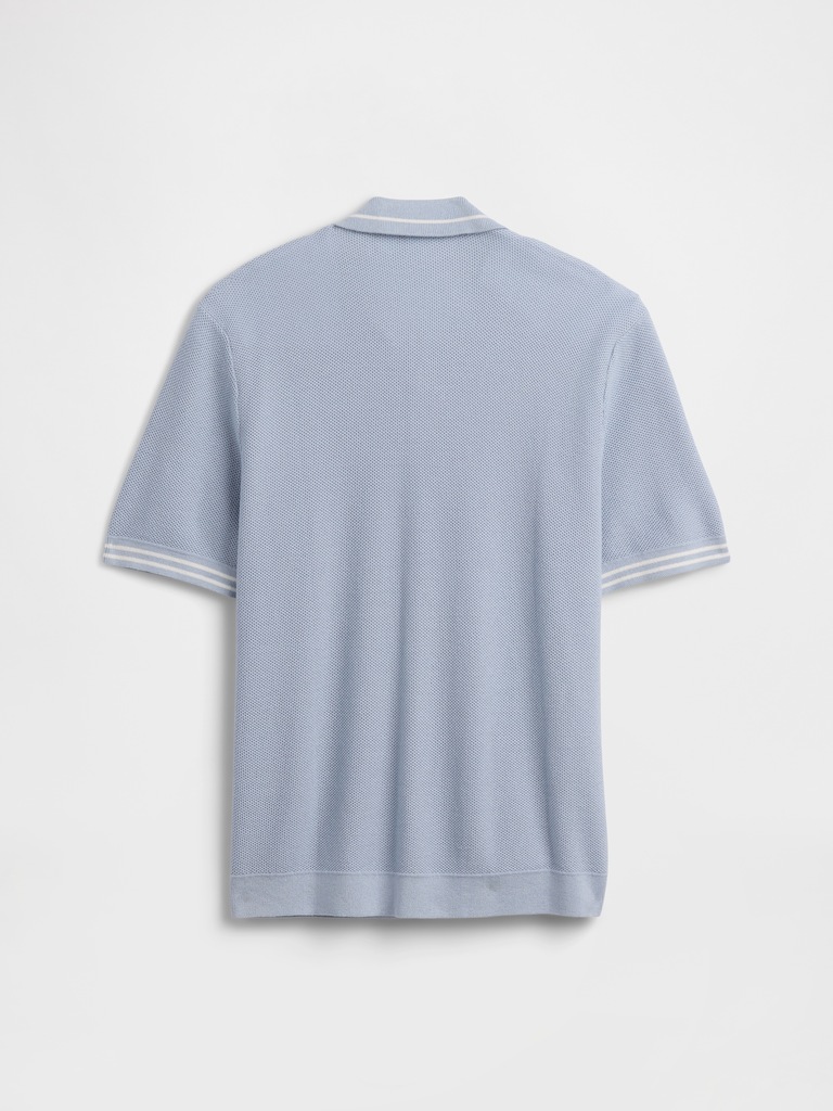 Kids Relaxed Sweater Polo Shirt