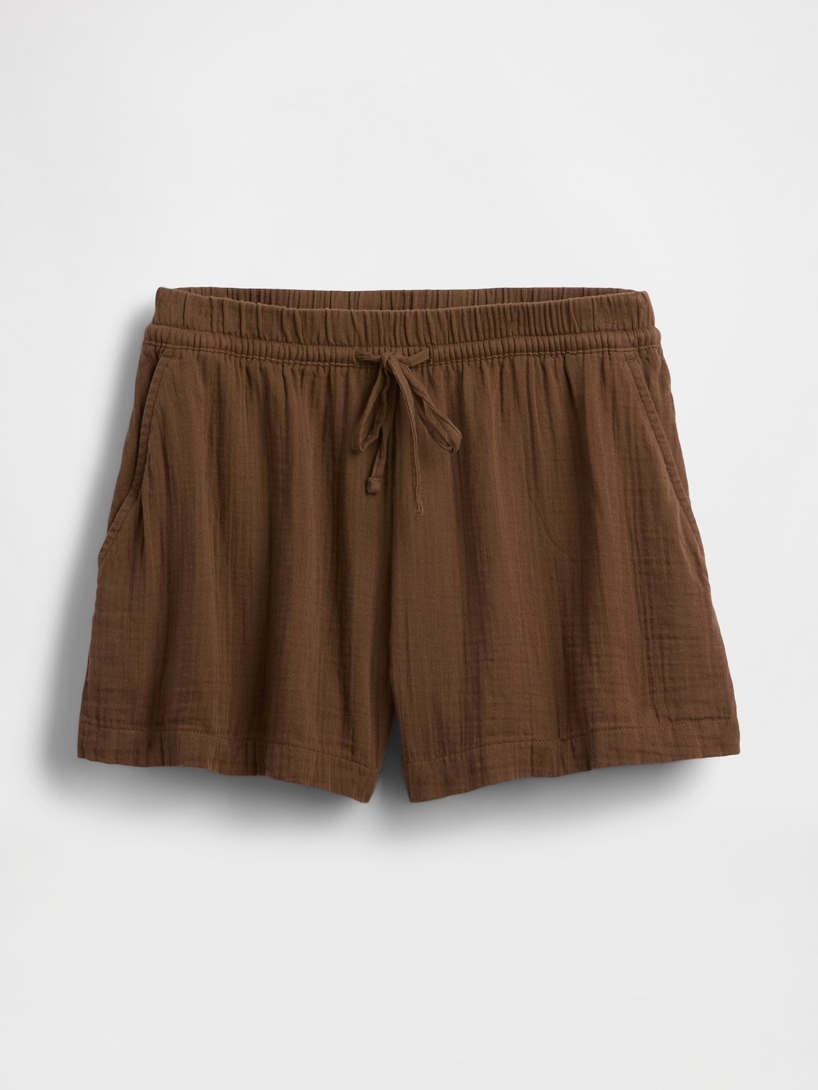 4" Mid Rise Cotton Gauze Easy Shorts