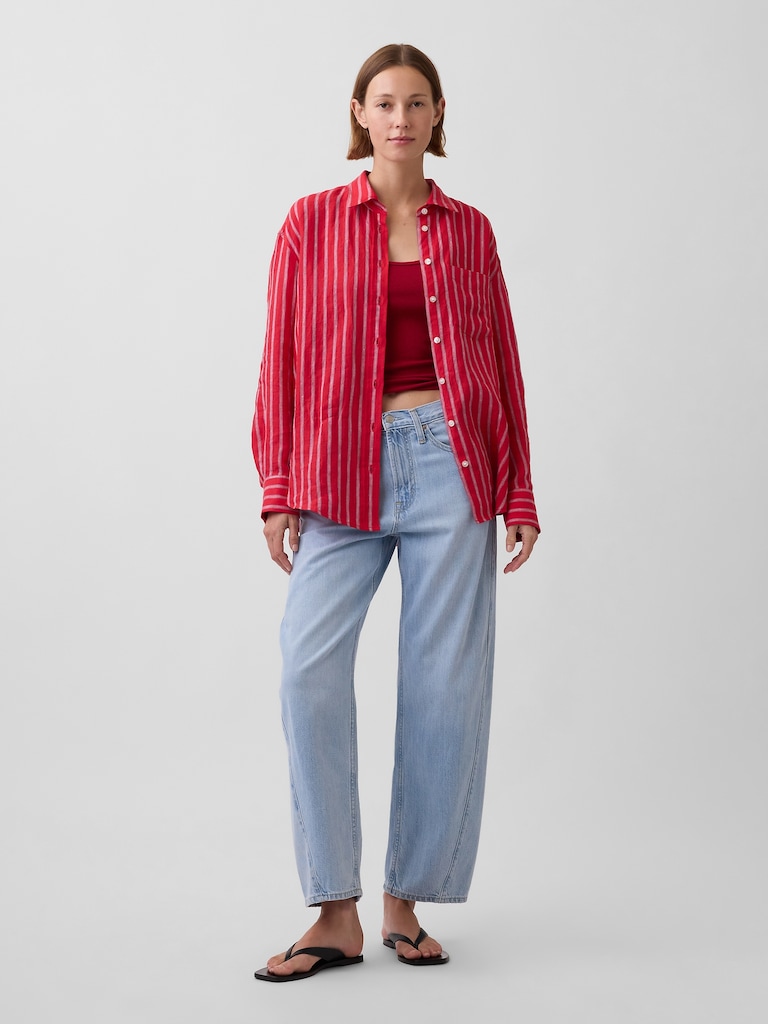 100% Linen Oversized Shirt