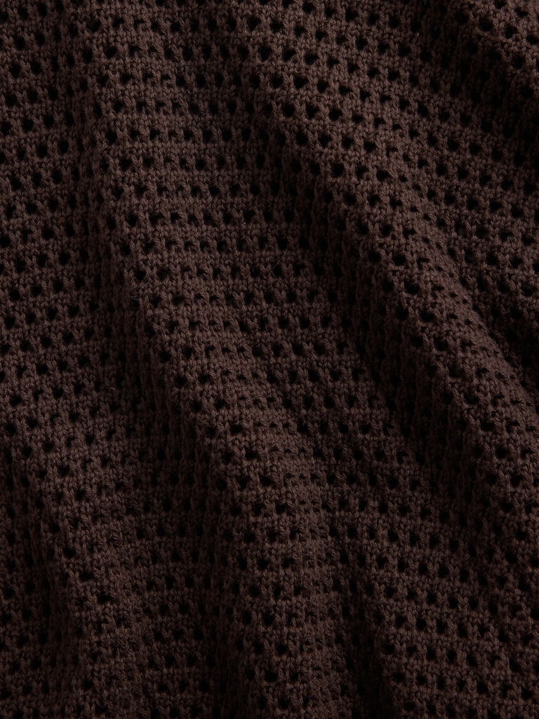 100% Cotton Crochet Relaxed Sweater