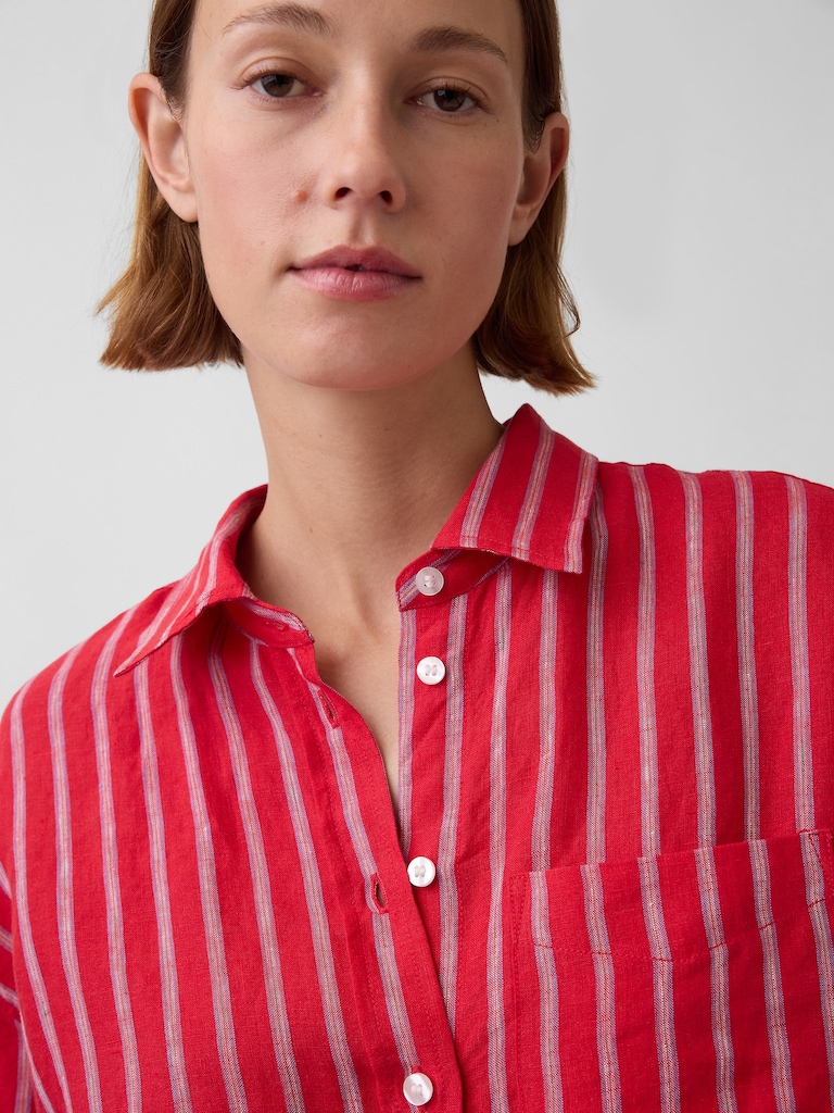 100% Linen Oversized Shirt