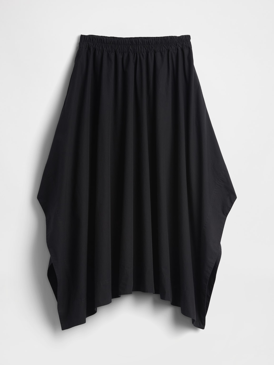 Poplin Midi Handkerchief Skirt